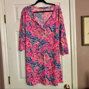 Lilly Pulitzer Banyon Dress in Coco Coral Crab